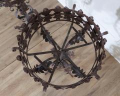 Pair of Louis XV style wrought iron plant stands - 4313693