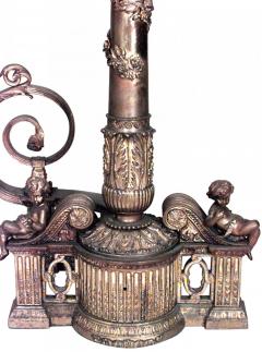 Pair of Louis XVI Bronze Dore Andirons - 4322193