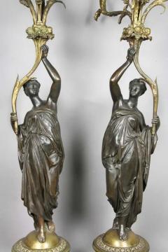 Pair of Louis XVI Bronze and Ormolu Candelabra - 4128894