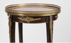 Pair of Louis XVI French Gilt Bronze Mounted Gueridon Side Tables - 3113515