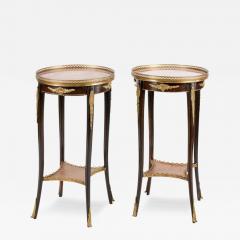 Pair of Louis XVI French Gilt Bronze Mounted Gueridon Side Tables - 3115973