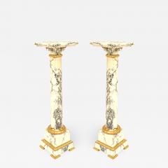 Pair of Louis XVI Marble Pedestals - 1439468
