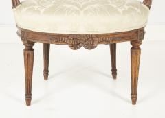 Pair of Louis XVI Period Oval Back Fauteuil - 2111404