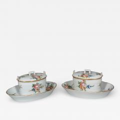 Pair of Louis XVI Porcelain Footed Butter Tubs - 4134640