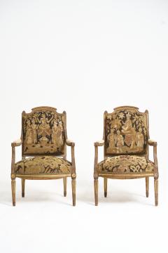 Pair of Louis XVI Style Armchairs - 4209615