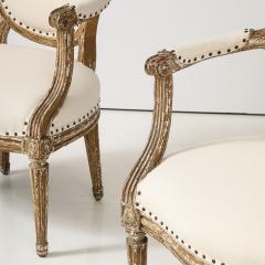 Pair of Louis XVI Style Armchairs Late 19th Century - 3603765