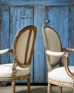 Pair of Louis XVI Style Armchairs Late 19th Century - 3603766