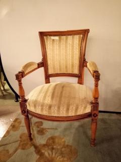 Pair of Louis XVI Style Armchairs Manner of Jansen - 3010946
