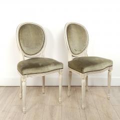 Pair of Louis XVI Style Chairs France circa 1950 - 3502274