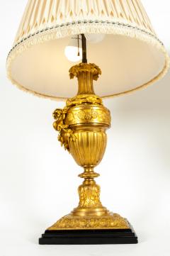 Pair of Louis XVI Style Dor Bronze Table Lamps - 1131354