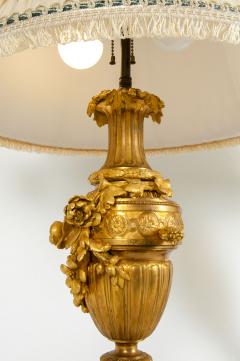 Pair of Louis XVI Style Dor Bronze Table Lamps - 1131356