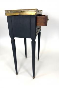 Pair of Louis XVI Style Ebonized Bedside Tables c 1900 - 4568255