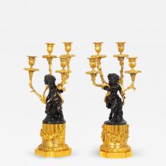 Pair of Louis XVI Style Four Light Candelabra after Clodion - 4413589
