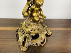 Pair of Louis XVI Style Gilt Bronze Candelabra Cherub Florentine Form - 2922652