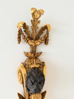 Pair of Louis XVI Style Gilt Wood Candle Sconces - 4496311