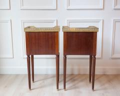 Pair of Louis XVI Style Mahogany Bedside Tables - 4458448
