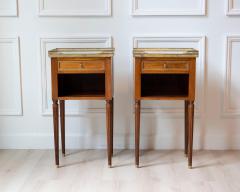 Pair of Louis XVI Style Mahogany Bedside Tables - 4458492