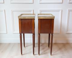 Pair of Louis XVI Style Mahogany Bedside Tables - 4458496