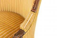 Pair of Louis XVI Walnut Berga Arm Chairs - 1401901