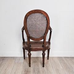 Pair of Louis XVI Walnut Chairs without Cushions Italy circa 1790  - 3290666