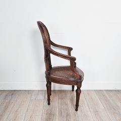 Pair of Louis XVI Walnut Chairs without Cushions Italy circa 1790  - 3290667