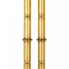 Pair of Louis XVI style marble and ormolu occasional tables - 4584895