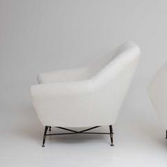 Pair of Lounge Chairs attr to Andrea Bozzi Italy 1940s - 3612151