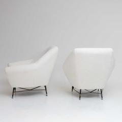 Pair of Lounge Chairs attr to Andrea Bozzi Italy 1940s - 3612154