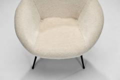 Pair of Lounge Chairs with Tubular Metal Legs Europe ca 1960s - 4100126