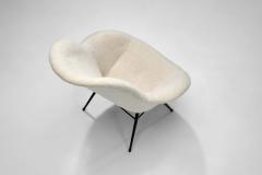 Pair of Lounge Chairs with Tubular Metal Legs Europe ca 1960s - 4100128