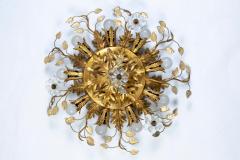 Pair of Lovely Flush Mount Ceiling Light by Banci Firenze Italy circa 1970s - 4707841