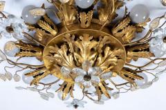 Pair of Lovely Flush Mount Ceiling Light by Banci Firenze Italy circa 1970s - 4707846