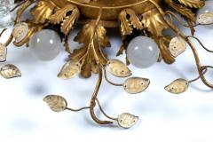 Pair of Lovely Flush Mount Ceiling Light by Banci Firenze Italy circa 1970s - 4707847
