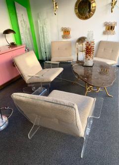 Pair of Lucite Armchairs by Baumann Germany 1970s - 938850