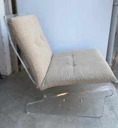 Pair of Lucite Slipper Armchairs by Baumann Germany 1970s - 938748