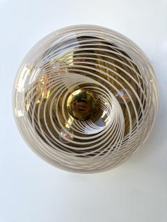 Pair of Lucite Spiral and Brass Sconces Italy 1970s - 4102461