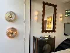 Pair of Lucite Spiral and Brass Sconces Italy 1970s - 4102462