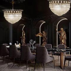 Pair of Luxurious Crystal Chandelier Italy 1940 - 2276597