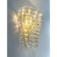 Pair of Luxury Italian Spikes Murano Glass Scenographic Wall Sconces - 4718641