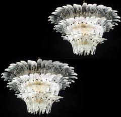 Pair of Luxury Murano Palmette Chandelier 1970s - 3051561