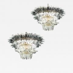 Pair of Luxury Murano Palmette Chandelier 1970s - 3053184