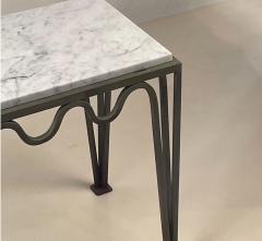 Pair of M andre Verdigris and Marble Side or End Tables by Design Fr res - 2869083