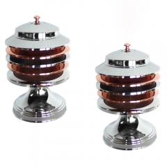 Pair of Machine Age Art Deco Table Lamps 1930s - 3447554