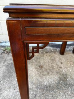 Pair of Mahogany Chinese Chippendale Style End Tables with Writing Surfaces - 4453121