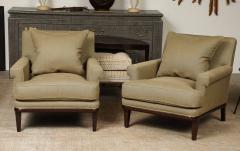 Pair of Mahogany Club Chairs - 3724091