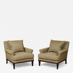 Pair of Mahogany Club Chairs - 3745156