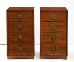 Pair of Mahogany Four drawer Nightstands - 1865019