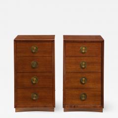 Pair of Mahogany Four drawer Nightstands - 1865791