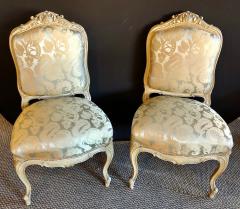 Pair of Maison Jansen Slipper Chairs in Scalamandre Upholstery in Fine Frames - 2965802