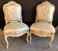 Pair of Maison Jansen Slipper Chairs in Scalamandre Upholstery in Fine Frames - 2965803